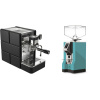 Stone Espresso Plus + Eureka Mignon Specialita, CR tiffany blue