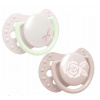 Lovi Silikónové dynamické cumlíky 0-2m Baby Shower Girl - růžové