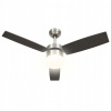 Stropný ventilátor s lampou a diaľkovým ovládaním, 108 cm, tmavohnedý