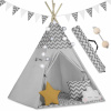 Detský iglu stan, vigvam Nukido 3 roky + (TIPI vigvamový stan pre deti TEEPEE Garland Pillows Stabilizer Nukido)
