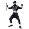 Detský kostým Ninja Kostým Black Kostým Ninjago Assassin 140