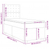 vidaXL Posteľný rám boxsping s matracom hnedý 80x200 cm látka - Hnedá - 202955-136645