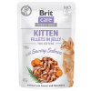 Brit Care Fillets in Jelly Kitten Salmon vlhké krmivo pre mačiatka losos 85 g