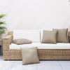 Polštáře na pohovku 4 ks taupe 60 x 60 cm textil Hnědošedá 360411
