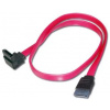 Kábel SATA PremiumCord 0,5 m 1x 90°+1x priamy konektor kfsa-5-05
