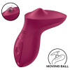 Satisfyer Exciterrr - rotačný perlový klitorisový vibrátor (červený)