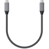 Satechi ST-U4C25M USB4 C-To-C Braided Cable 40 Gbps, 25cm, šedý