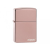 Zippo 26908 High Polish Rose Gold Zippo Logo