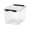 Úložný box, plastový, 3 l, čierne úchytky, SMARTSTORE 