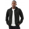 GAP Logo GAP French Terry Zip Charcoal Heather Grey M