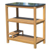 Sunfun Kuchynský modul, 52 × 87 × 75 cm, drevo z akácie, žula, 1302819