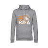 Superfutbal Mikina s kapucňou AS Roma, sivá melírová Veľkosť: 3XL