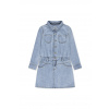 Šaty Levi's LS WESTERN DRESS modrá farba, mini, rovný strih, 4EN476 152