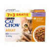 PURINA Cat Chow Adult Krmivo pre mačky s jahňacím mäsom a zelenými fazuľkami v želé 10x85g (7+3 ZADARMO)
