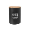 Dóza ORION BLACK Mouka polohrubá