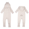 Detský rastúci teplákový overal Rabbit, BASIC Light Beige, svetlá béžová, od značky Moniel 74 (6-9m) MON