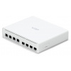 Ubiquiti UISP Switch Plus - 4x 2.5GbE, 4x SFP+, fanless, 4x PoE Out 27V (PoE budget 160 W)
