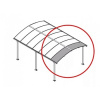 Palram 705202 Rozširovací modul pre prístrešky radu Arcadia 70 cm