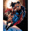 Zuty Maľovanie podľa čísel Wonder woman a Superman letí
