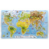 WOODY Magnetické puzzle Mapa - Svet v obrázkoch 2v1