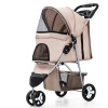 Buggy Kočárek pro psy 47 x 100 x 80 cm Barva: Béžová
