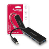 AXAGON HUE-G1C, 4x USB 3.2 Gen 1 SLIM hub, kábel Type-C 14cm napevno (HUE-G1C)