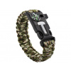 Náramok prežitia Paracord 5 v 1 Barva: Army