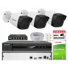 SET IP MONITOROVANIA HIKVISION 4 KAMERY PoE IR30M