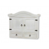 Rustikálna závesná vitrína WHITE HOME COS08 Barevné provedení: Bílá patina K03 - bílá patina K03