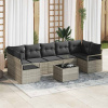 zahrada-XL Súprava záhradných pohoviek 8 pcs Svetlosivá 55 x 55 x 37 cm 3354971