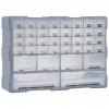 vidaXL Organizér so 38 zásuvkami 52x16x37,5 cm - Sivá - 172469-106743