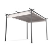 Blumfeldt Pantheon Robust, pergola, 3 x 4 m, práškovo lakovaná oceľ odolná voči poveternostným vplyvom (GDI17-Pantheon 3x4BE)