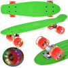 mamido LED skateboard so svietiacimi kolieskami zelený