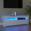 vidaXL TV skrinka s LED svetlami biela 120x35x40 cm 804310