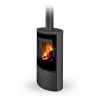 ROMOTOP SONE G 05 keramika steel 58507 - keramická krbová kamna s designovým sklem