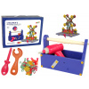 LEAN TOYS Stavebné kocky v škatuli vŕtačka pre domácich majstrov