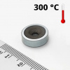 Magnet v puzdre s dierou pre skrutku 16×5 mm (SmCo)