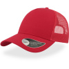 Atlantis Headwear Kšiltovka Rapper Trucker, 5 panelová COT338020a8099-red/red UNI Červená/červená