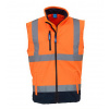 Yoko Reflexná softshellová vesta HV006 Fluorescent Orange XL