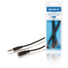 Valueline VLAB22050B20 - Stereo Audio Prodlužovací Kabel 3.5mm zástrčka - 3.5mm zásuvka 2.00 m, černá