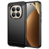 Techsuit Karbónové silikónové puzdro pre Xiaomi Redmi Note 15 Pro+ 5G / Poco M8 Pro 5G, čierna