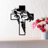 Karls DESIGN Drevený krížik na stenu - Ukrižovanie Ježiša Krista - 20cm