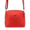 MiaMore 01-003 červená dámska kožená kabelka 21 x 19 x 8 cm