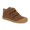 Barefoot detské zimné topánky Koel - Kari Wool Chocolate širšia hnedá