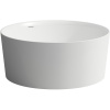 LAUFEN Val voľne stojaca vaňa z materiálu Sentec, odtok v strede, priemer 1300 mm, hĺbka 550 mm, biela, H2312820000001