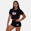 BeastPink Dámske tričko CropTop Black L