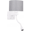Candellux Polo nástenná lampa 2x40 W biela-sivá 21-75383