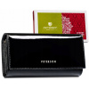 Peňaženka - Peterson Wallet Prírodná koža Čierna PTN BC-490-1420 Produkt Blac-Women (Petersonová veľká dámska lakovaná kožená peňaženka)