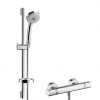 Hansgrohe Croma 100 Sprchový set s termostatom, 3 prúdy, tyč 65 cm, chróm 27086000-HG