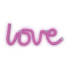 Neónové LED dekoratívne svetlo, FLNE05, ružová, LOVE, Forever Light, batéria + USB